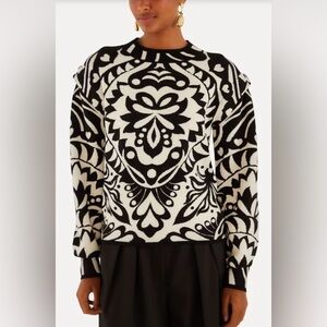 FARM RIO Black Pineapple Love Jumper